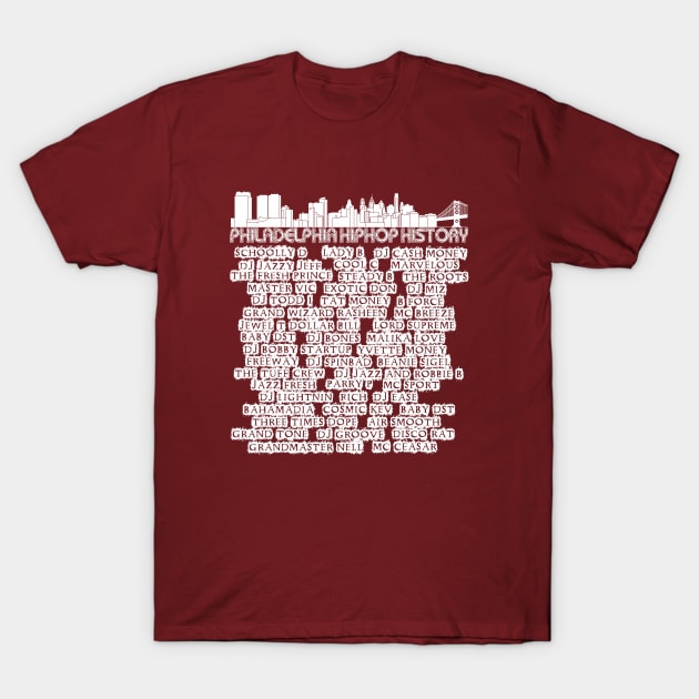 Philadelphia Hip Hop History T-Shirt by Afuphilly